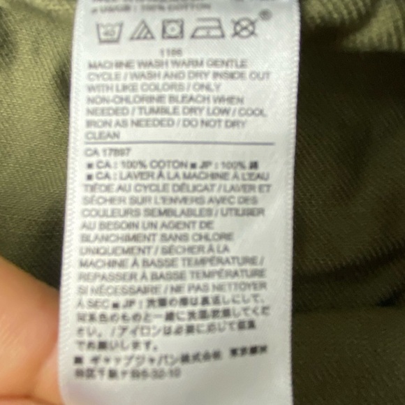 Banana Republic high belted waist olive drab green vegan cotton shorts wms sz 10 - Picture 4 of 14